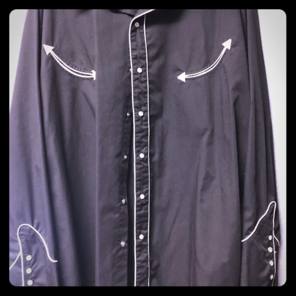 Black Western Shirt